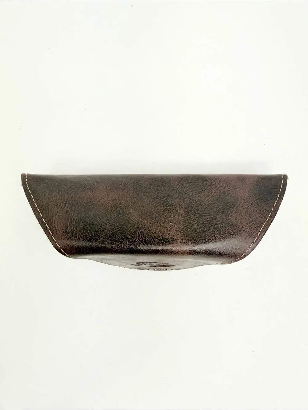 Fossil Dark Brown Soft Leather Glasses Sunglasses Case